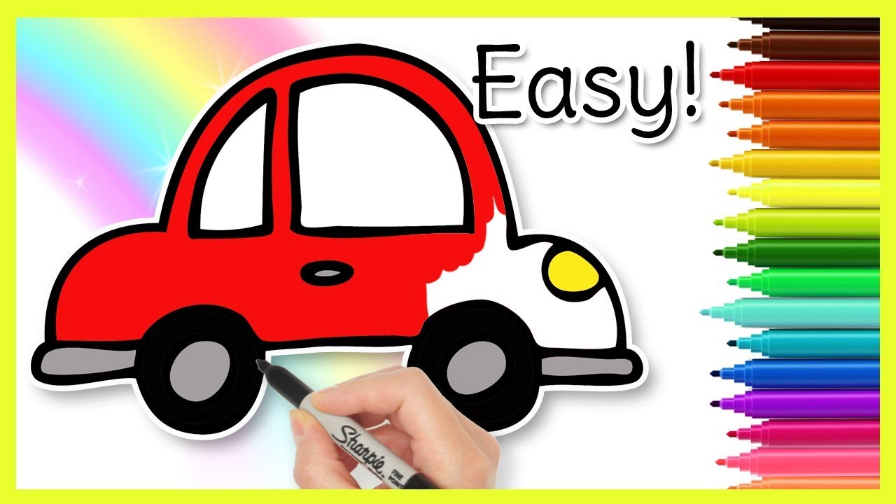 How to Draw a Car Easy StepbyStep Drawing Guide for Kids