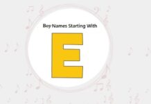 Baby Boy Names That Start with E