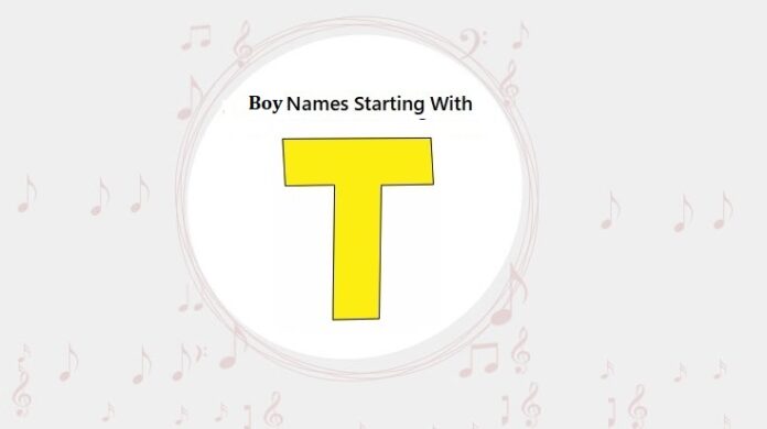 Baby Boy Names That Start with T