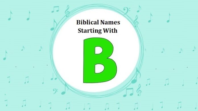 Biblical Names That Start With B