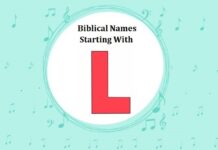 Biblical Names That Start With L
