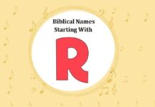 Biblical Names That Start With R