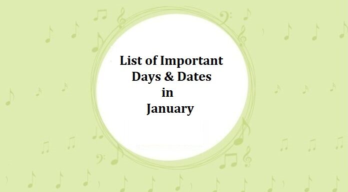 List of Important Days and Dates in June 2023 List of Important Days & Dates in January