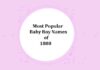 Most Popular Baby Boy Names of 1880