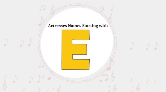 List of Bollywood Actresses Names Starting with E Bollywood Actresses Names Starting with E