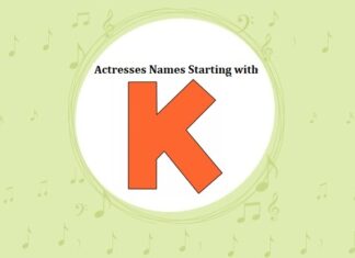 Bollywood Actresses Names Starting with K