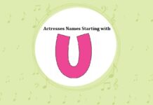 List of Bollywood Actresses Names Starting with U Bollywood Actresses Names Starting with U