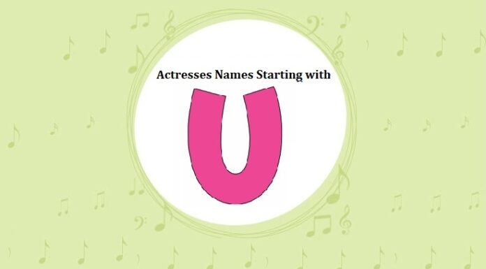 List of Bollywood Actresses Names Starting with U Bollywood Actresses Names Starting with U