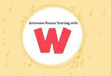 List of Bollywood Actresses Names Starting with W Bollywood Actresses Names Starting with W