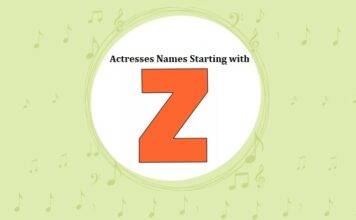 Bollywood Actresses Names Starting with Z