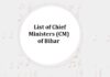 List of Chief Ministers (CM) of Bihar