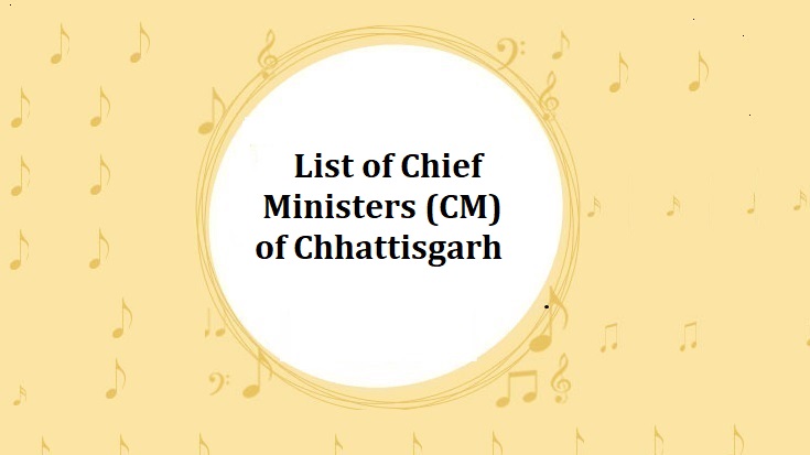 List of Chief Ministers (CM) of Chhattisgarh