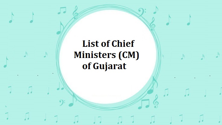 List of Chief Ministers (CM) of Gujarat