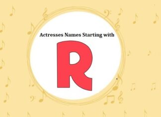 Hollywood Actresses Names Starting with R