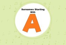 Top 1000 Last Names That Start with A Surnames & Last Names Starting with A
