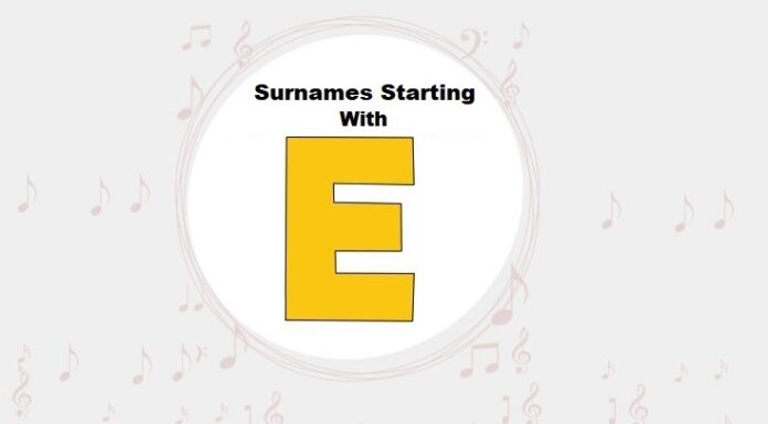 Top 100 Surnames & Last Names Starting with E Surnames & Last Names Starting with E