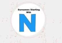 Top 1000 Last Names That Start with N Surnames & Last Names Starting with N