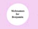 100 Nicknames for Benjamin Nicknames for Benjamin