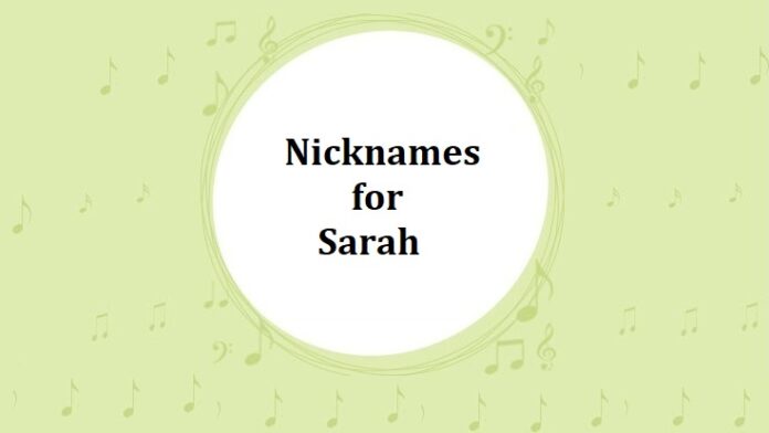 Nicknames for Sarah