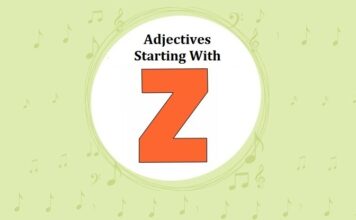 Adjectives Starting with Z