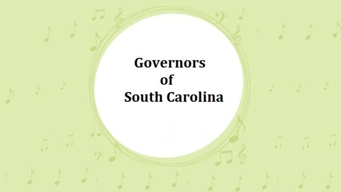 Governors of South Carolina