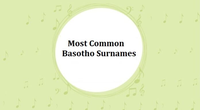 Basotho Last Names & Surnames with Meanings