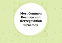 550+ Most Common Bosnian and Herzegovinian Last Names & Surnames with Meanings Most Common Bosnian and Herzegovinian Last Names & Surnames
