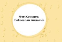 Most Common Botswanan Last Names & Surnames