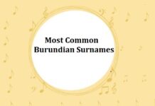 Most Common Burundian Last Names & Surnames