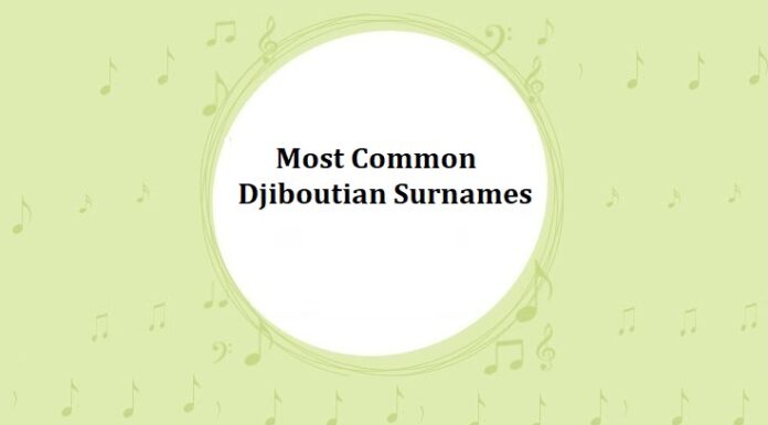 80+ Most Common Djiboutian Last Names & Surnames Most Common Djiboutian Surnames