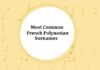 Most Common French Polynesian Surnames
