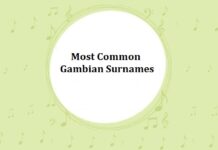 Most Common Gambian Surnames