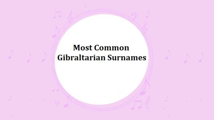 Most Common Gibraltarian Surnames