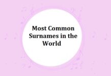 Most Common Surnames or Last Names in the World Most Common Surnames or Last Names in the World