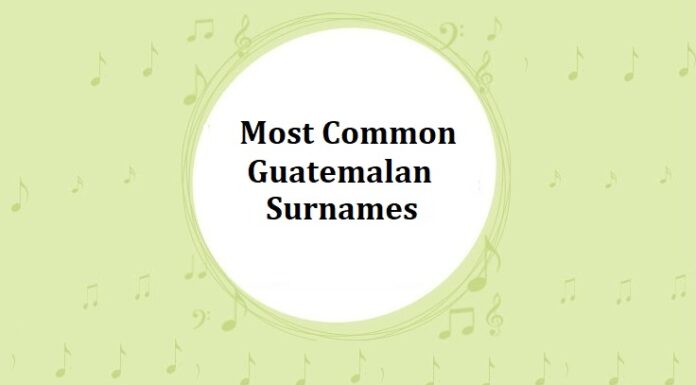 1000+ Most Common Guatemalan Last Names & Surnames Most Common Guatemalan Surnames