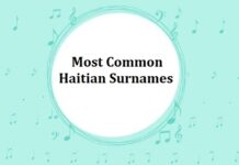 Most Common Haitian Surnames