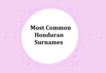 Most Common Honduran Surnames