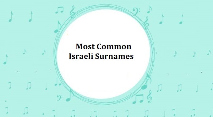 1000+ Most Common Israeli Last Names & Surnames Most Common Israeli Surnames