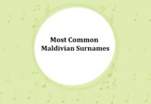 Most Common Maldivian Surnames