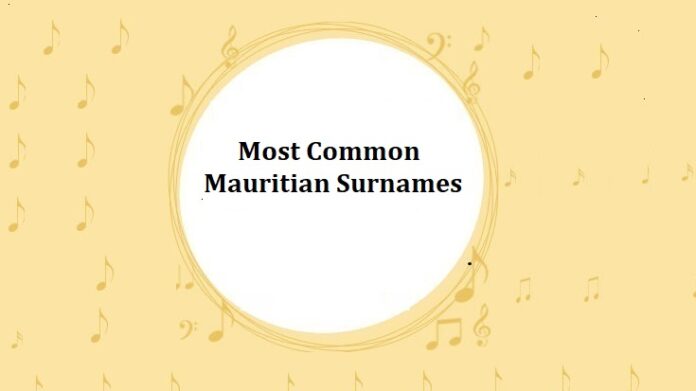 Most Common Mauritian Surnames