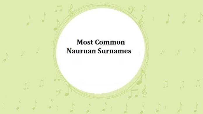 Most Common Nauruan Surnames