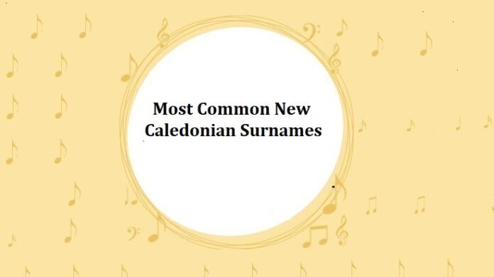 Most Common New Caledonian Surnames