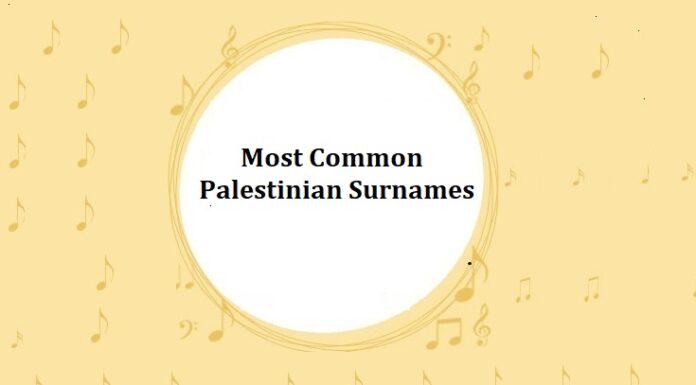 1000+ Most Common Palestinian Last Names & Surnames Most Common Palestinian Surnames