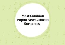 350+ Most Common Papua New Guinean Last Names & Surnames Most Common Papua New Guinean Surnames