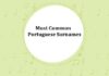 Most Common Portuguese Surnames