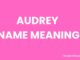 Audrey Name Meaning, Origin, Popularity and Nicknames Audrey Name Meaning