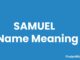 Samuel Name Meaning, Origin, Popularity and Nicknames Samuel Name Meaning