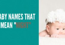 100+ Baby Names That Mean Night Baby Names That Mean Night