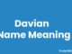 Davian Name Meaning, Origin, Popularity and Nicknames Davian Name Meaning