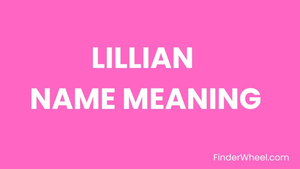Lillian (given name) visual data 7